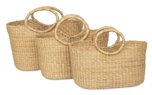 BUSUNU: Natural Woven Shopping Basket