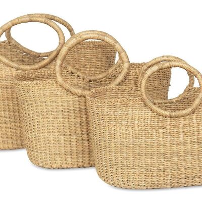 BUSUNU: Natural Woven Shopping Basket