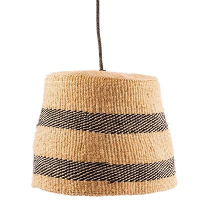 NDIPO: Black And Natural Pendant Shade