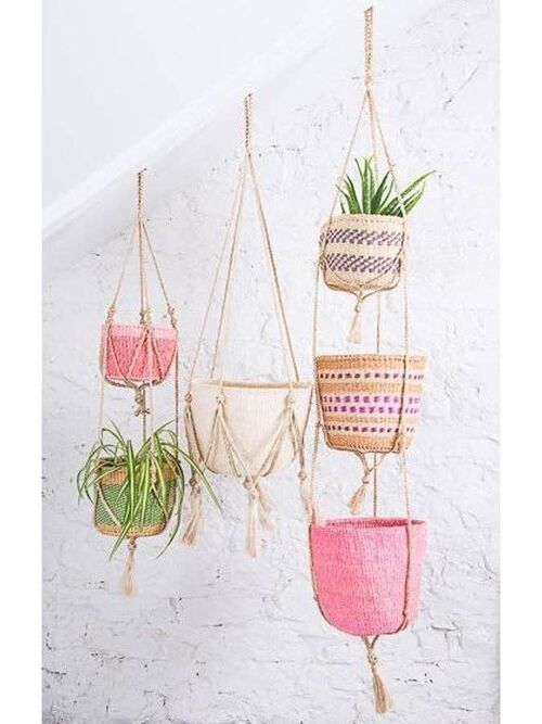 PADMA: 1-Tier Jute Macrame Plant Hanger