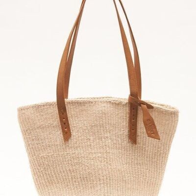 UHAI: Sac fourre-tout en sisal naturel tissé à la main