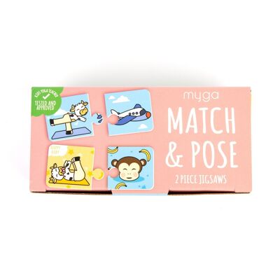 Match & Pose-Puzzle für Kinder