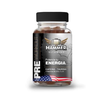 Hammer Pre Workout Cafeína y Taurina