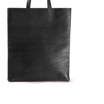 Leather shopping bag