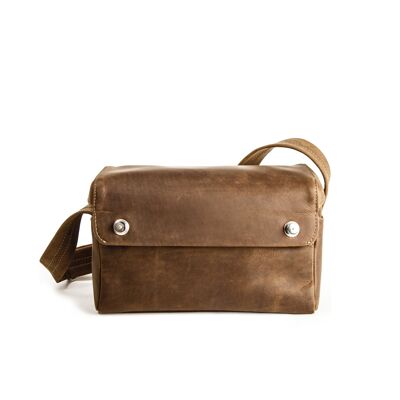 Tank camerabag small leather - Leder 'Toro' - natur