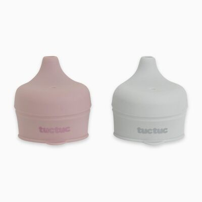 Pink/Grey Silicone Teat Set - 12051960