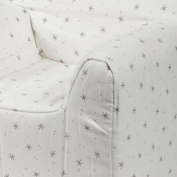 Canapé enfant blanc STARS 3