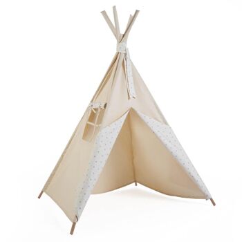 Tipi enfant ETOILE beige blanc 2