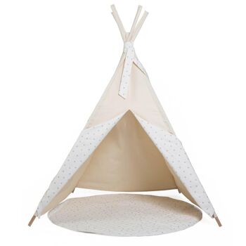 Tipi enfant ETOILE beige blanc 4