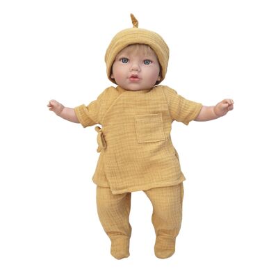 Doll 42 cm Cloe BOBBLE mustard