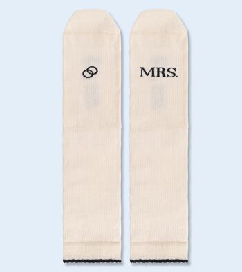 Chaussettes de mariage "Mrs, Just Married" 1