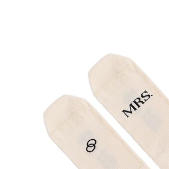 Chaussettes de mariage "Mrs, Just Married" 3
