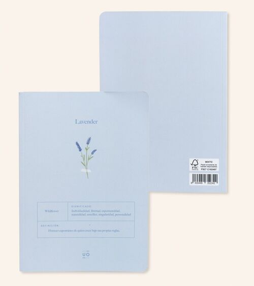 Cuaderno A5  "Lavender"