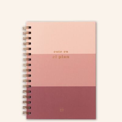 Notebook "This is the plan"