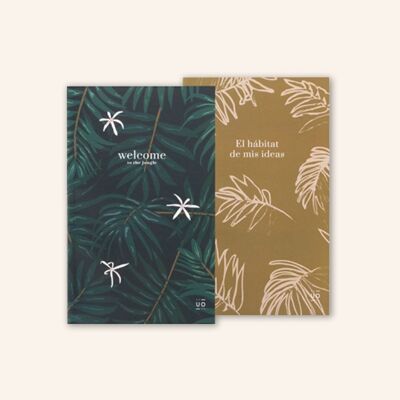 Pack two notebooks "Habitat of my ideas"