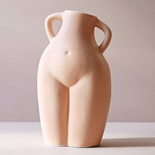 Porcelain Love Handles and Bum Vase, H22cm