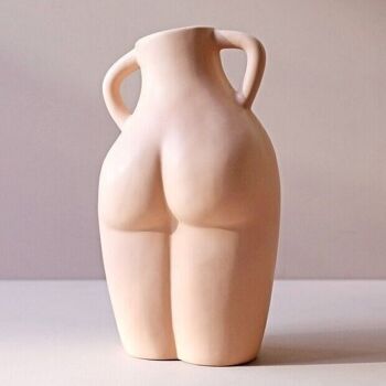 Poignées d'Amour et Vase Bum en Porcelaine, H22cm 2