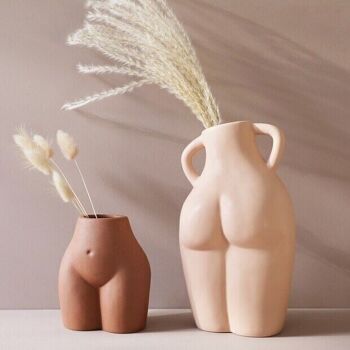 Poignées d'Amour et Vase Bum en Porcelaine, H22cm 5