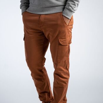 Pantalon cargo Camel 3