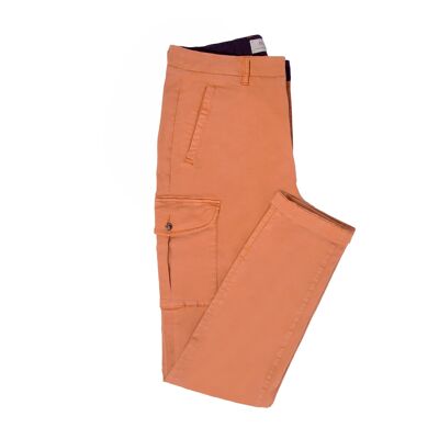 Pantaloni cargo color cammello
