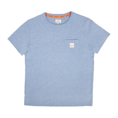 Camiseta Heavy 100% algodón orgánico - Azul