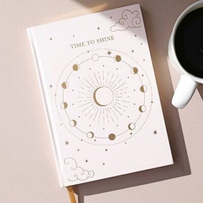 Cuaderno de tela rosa Time to Shine