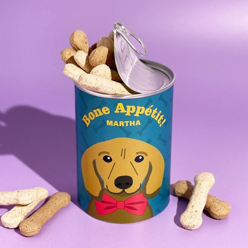Personalised Dog Treats Tin Gift For Dogs