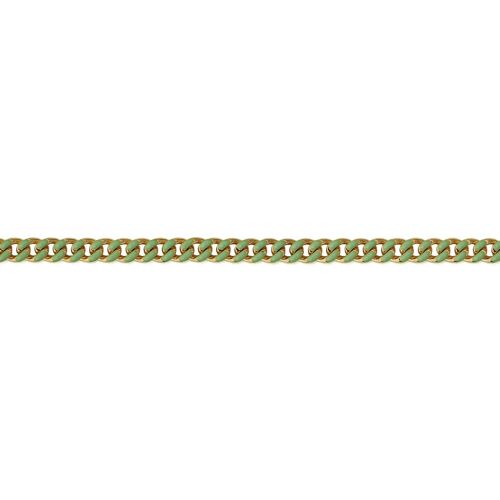 Bracelet chaîne Polis - Email Vert