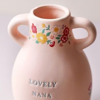 Grand vase floral Lovely Nana en céramique, H15,5 cm 2