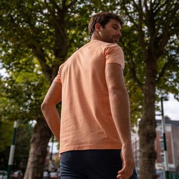 T-shirt 100% coton biologique Garment Dye - Orange 2