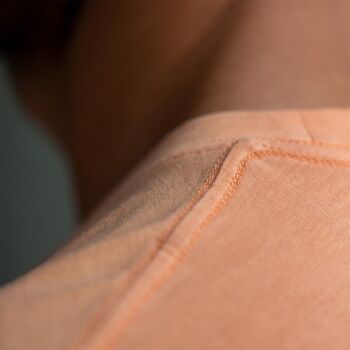 T-shirt 100% coton biologique Garment Dye - Orange 5