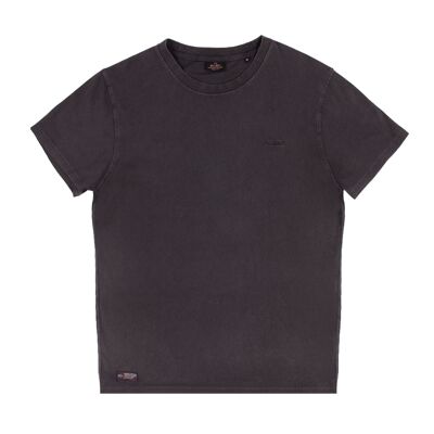 Camiseta Garment Dye 100 % algodón orgánico - Negro