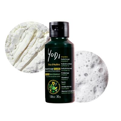 Powder Face Cleanser - Dry skin - Trio of oils