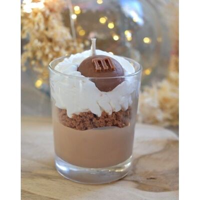 Round candle 180 gr Chocolate cookies