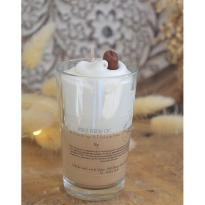 Cappucino glass candle