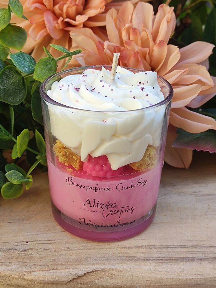 Candela 160 gr Crostata di lamponi