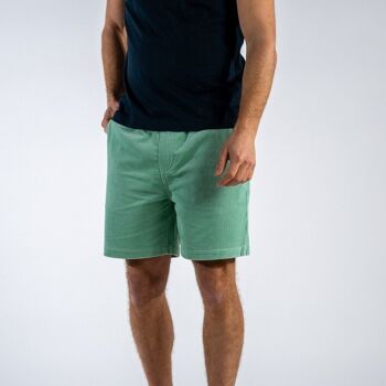 Short en velours Beach horizon - Vert menthe 4