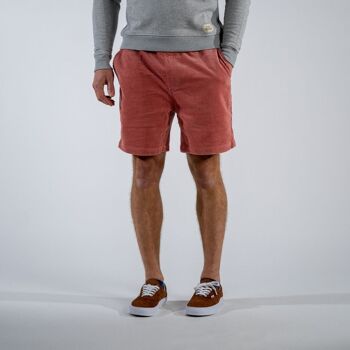 Short en velours Beach horizon – Rouge cèdre 5