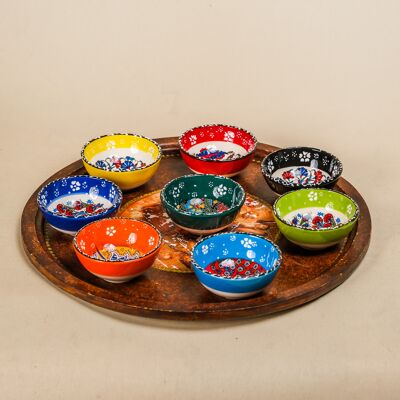 Set of 6, Decorative Ceramic Bowls 8 cm