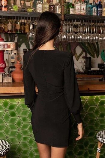 Robe Amina en noir pour femme 3