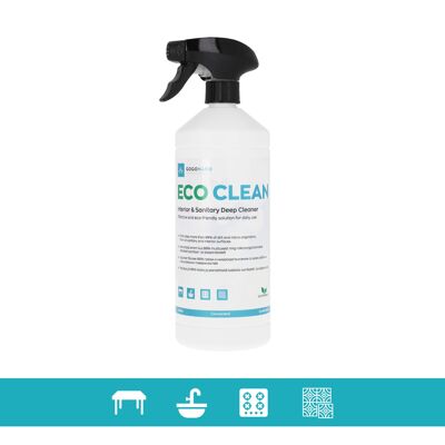 EcoClean - Detergente ecologico per interni e sanitari, 1L