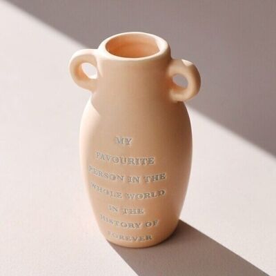 Kleine My Favourite Person Bud Mini-Vase aus Keramik, H9cm
