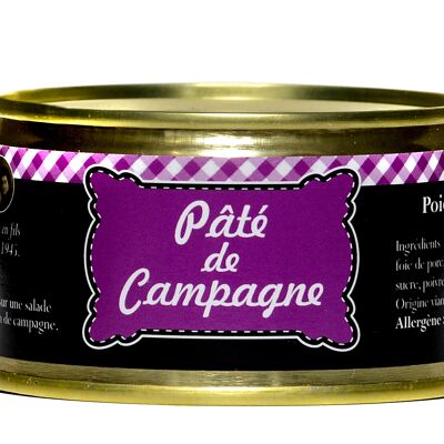 Pâté de campagne, conserverie GRATIEN, la boîte de 125g