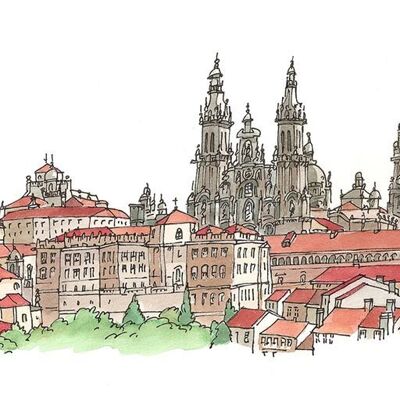Santiago de Compostela Panorama