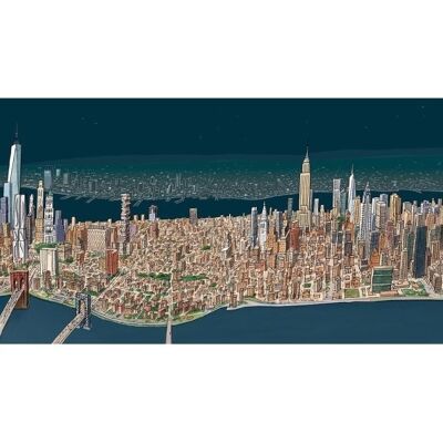 Aerial Skyline of Manhattan