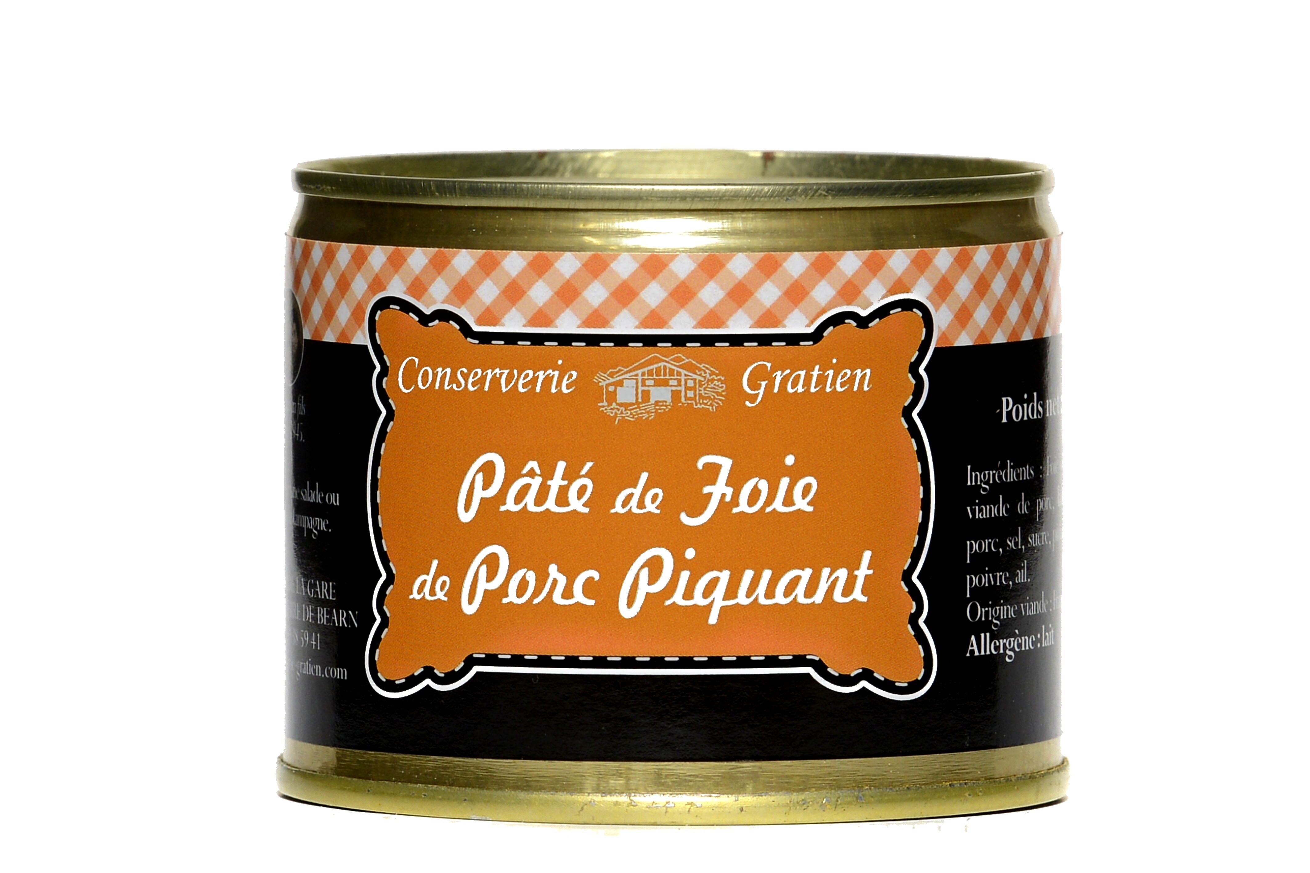 Würzige Schweineleberpastete, GRATIEN-Konservenfabrik, 190g-Box