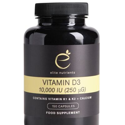 Vitamina D3 10 000 UI (250 µg) Cápsulas