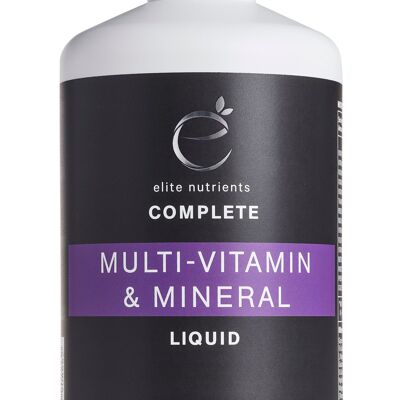 Liquide multi-vitamines et minéraux - 30 portions - Emballage individuel