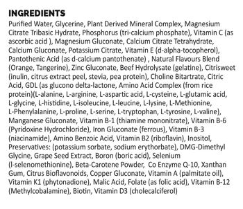 Liquide multi-vitamines et minéraux - 30 portions - Emballage individuel 3