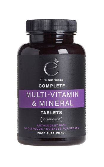 Comprimés multi-vitamines et minéraux - 120 comprimés - Emballage individuel 1